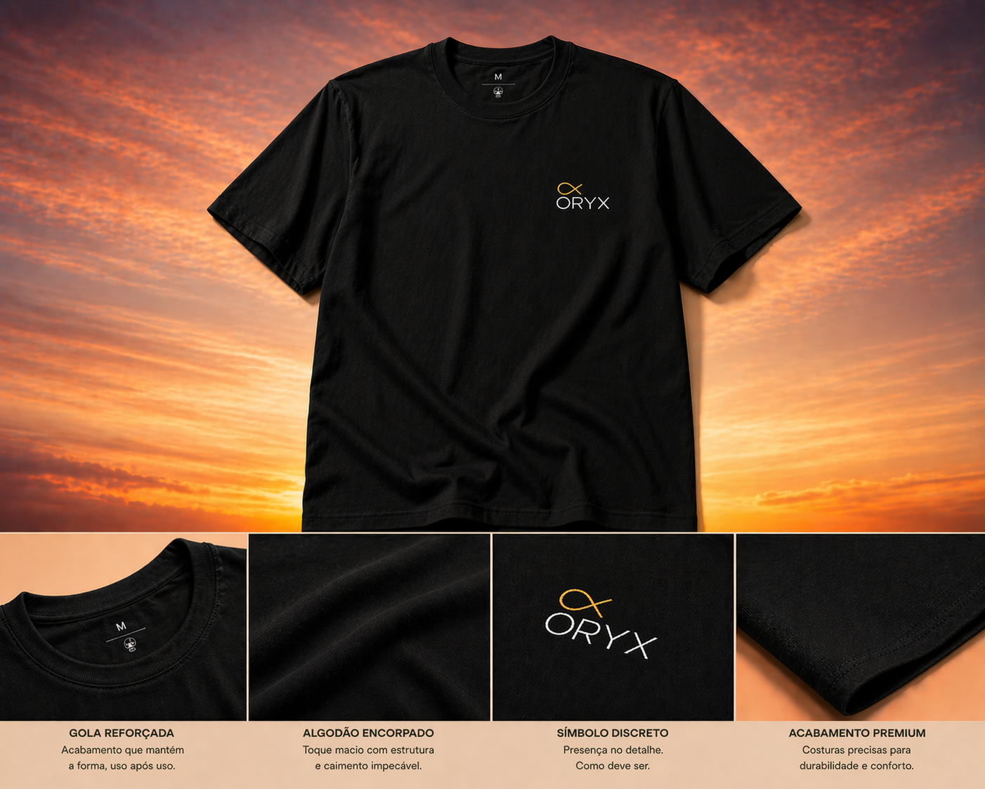 Rodada Final × Oryx — Core Tee Black